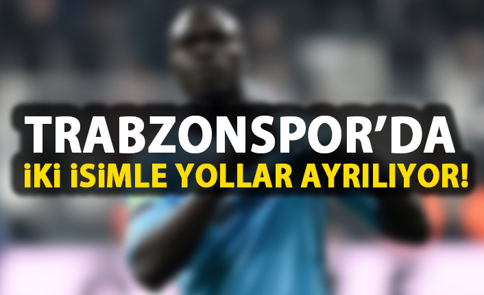 Trabzonspor'da 2 oyuncu yolcu!