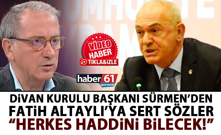 Fatih Altaylı’ya Sürmen’den sert cevap: Herkes haddini bilecek!