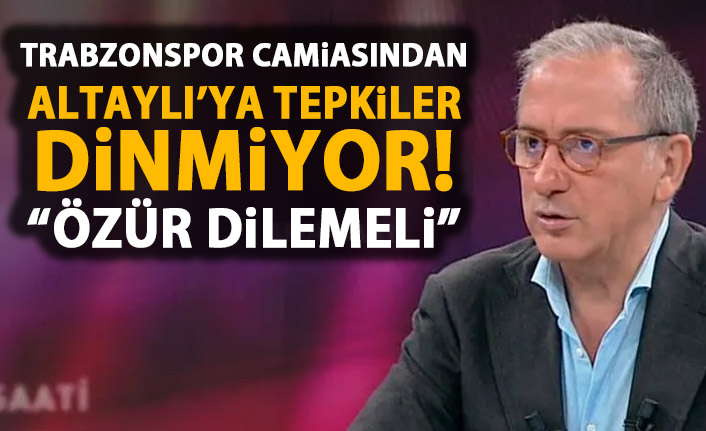 Fatih Altaylı'ya tepkiler dinmiyor!