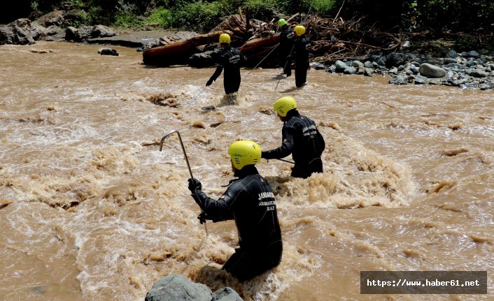 Araklı'da sel felaketinin 15. gününde arama çalışmaları sürüyor