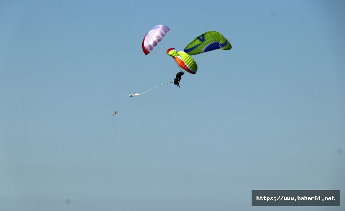 Paraşütçüler ölümden döndü