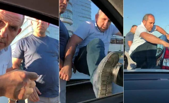 Trafikte maganda dehşeti!