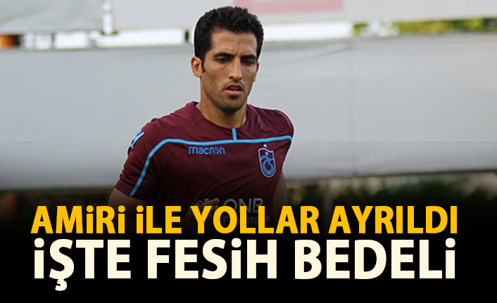Trabzonspor Amiri ile yolları ayırdı