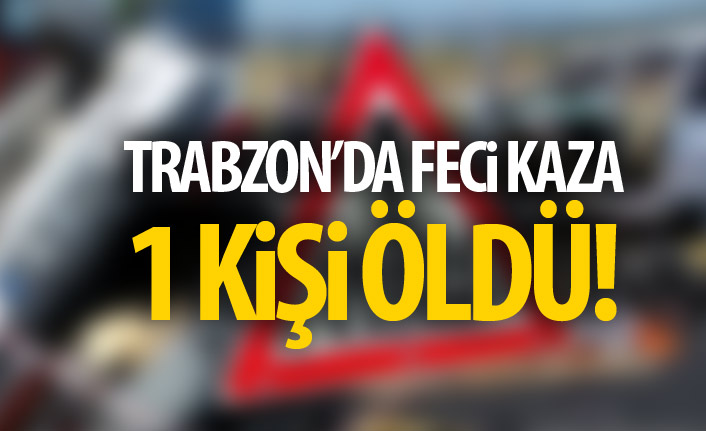 Trabzon'da kamyonla motosiklet çarpıştı : 1 ölü