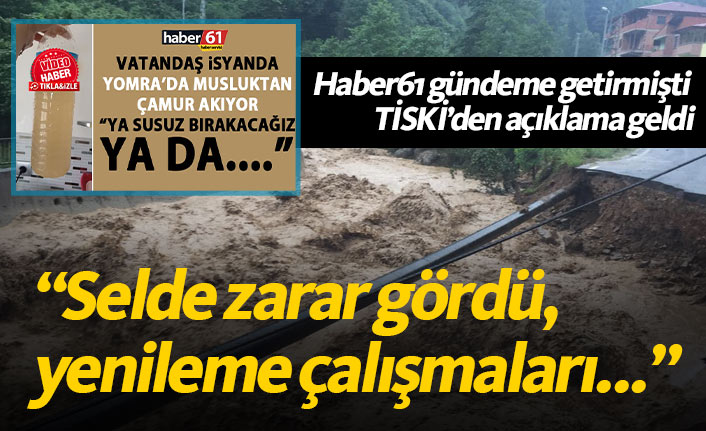 Yomra'daki su sorunu için açıklama geldi