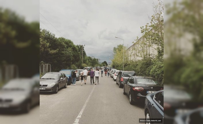 Trabzonspor antrenmanında izdiham! Araç kuyrukları oluştu!