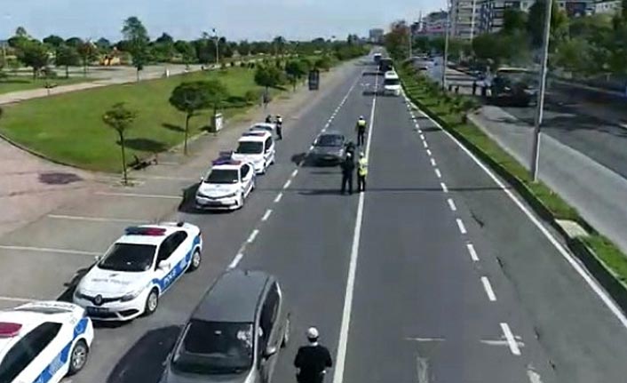 Trabzon’da 8 noktada 11 ekip ve 25 personelle Trafik denetimi