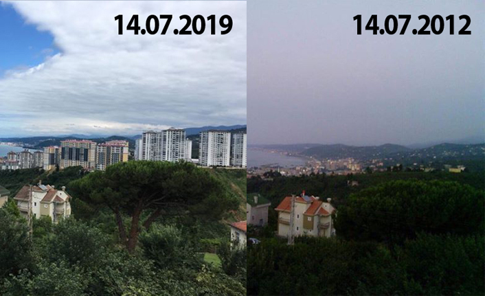 İşte Trabzon’da plansız yapılaşmayı gösteren en net fotoğraf!