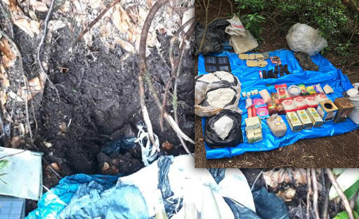 Trabzon'da PKK'nın deposu bulundu!