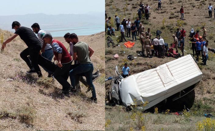 Son dakika! Van'da yolcu minibüsü takla attı, çok sayıda ölü var | Van Haberleri