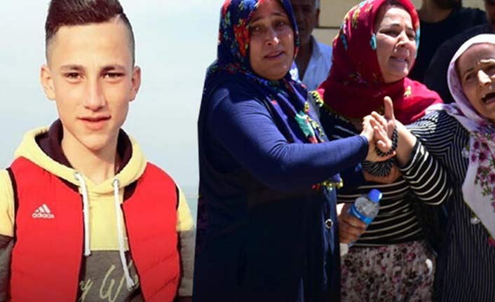 Okul duvarından inmek isterken...