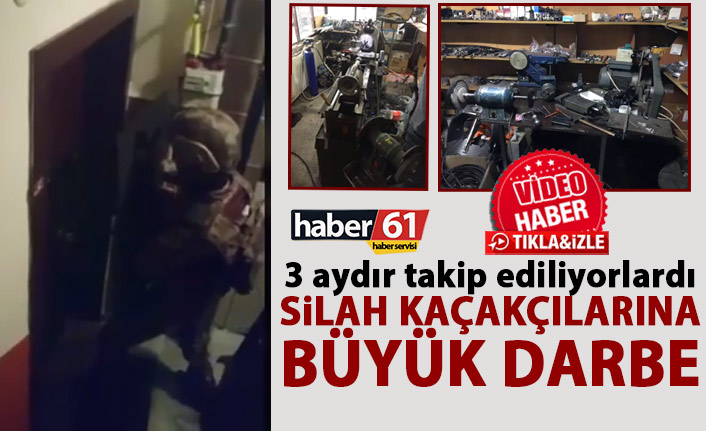 3 aydır takip ediliyorlardı! Trabzon'da Silah Kaçakçılarına büyük darbe!