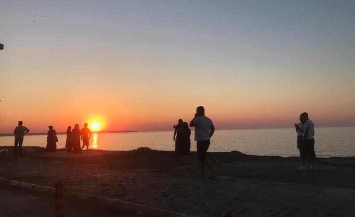 Türkiye’nin en kuzeyinde gün batımı güzelliği