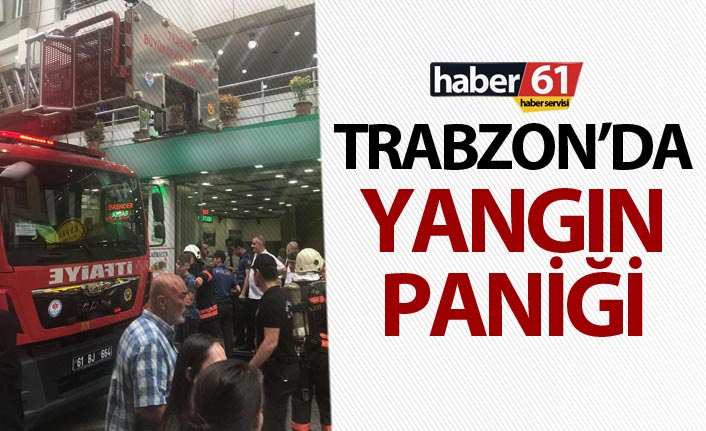 Trabzon’un en işlek caddesinde yangın paniği