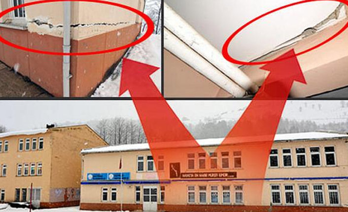 Tonya'da heyelan tehlikesi nedeniyle okul kapatıldı