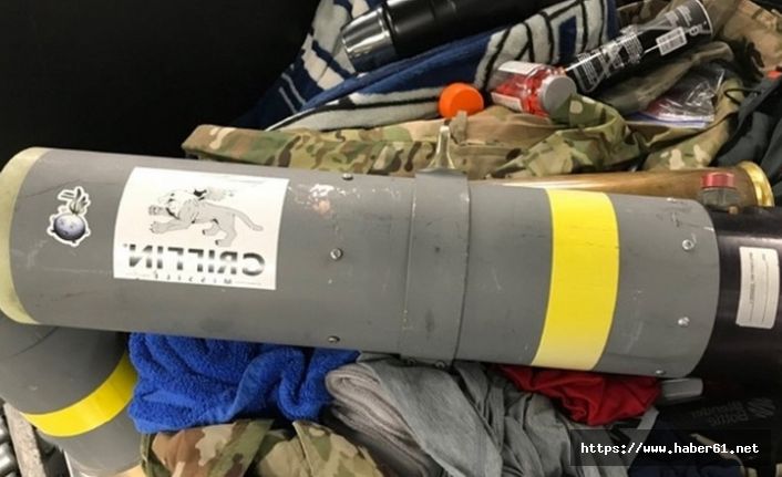 Bavuldan füze fırlatıcısı çıktı 