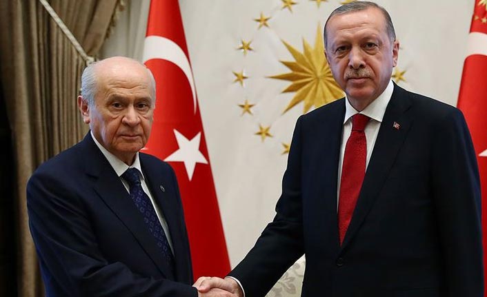 Erdoğan-Bahçeli görüşmesi başladı