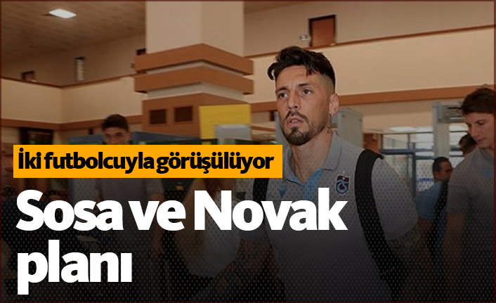 Trabzonspor'da Sosa ve Novak kararı