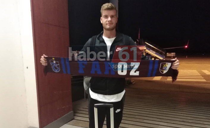 Trabzon'spor'un yeni golcüsü Alexander Sörloth Trabzon'a geldi