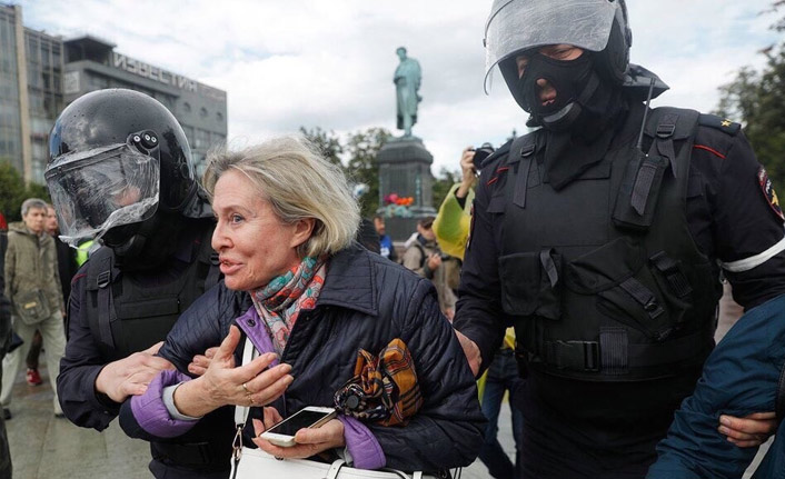 Moskova protestolarında gözaltı sayısı artıyor