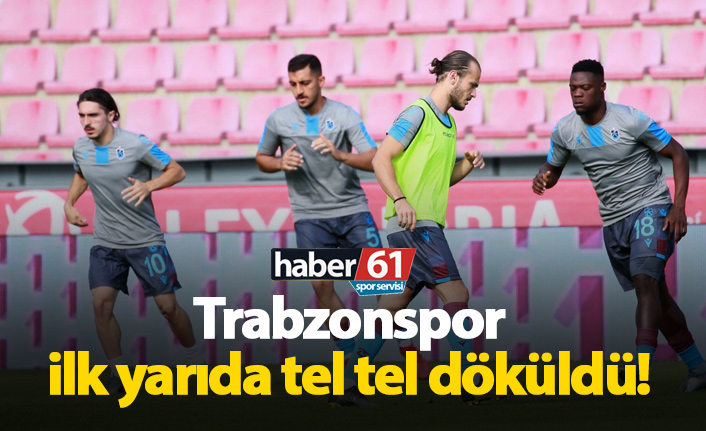Trabzonspor Prag karşısında ilk yarı döküldü
