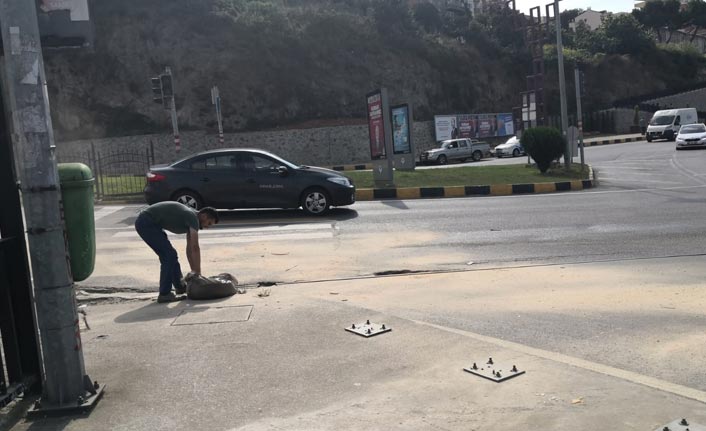 Trabzon’da sürücülerin zor anları – Ekipler seferber oldu