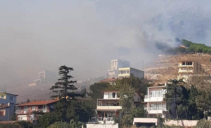 Marmara Adası'nda alevler yeniden yükseldi