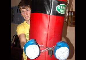 Trabzonlu boksörden protesto