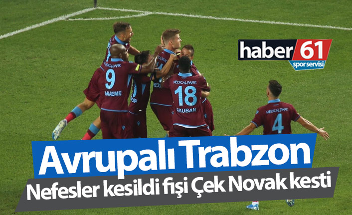 Trabzonspor Sparta Prag'ı geçti, Avrupa'da turladı