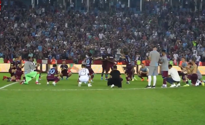 Trabzonspor - Sparta Prag maçı sonrası kolbastı şov!