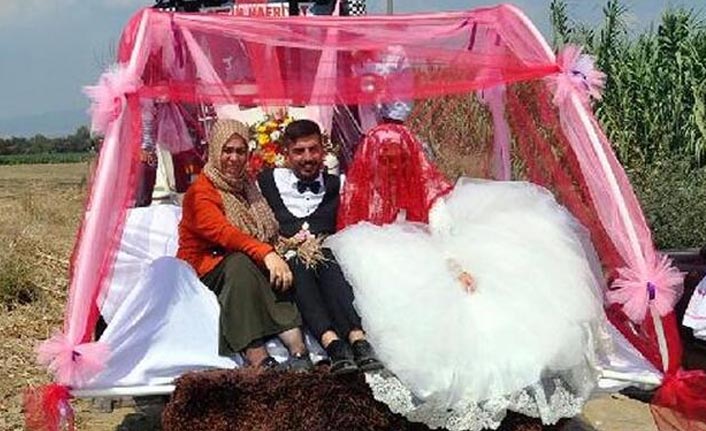 Böyle gelin arabası görülmedi!