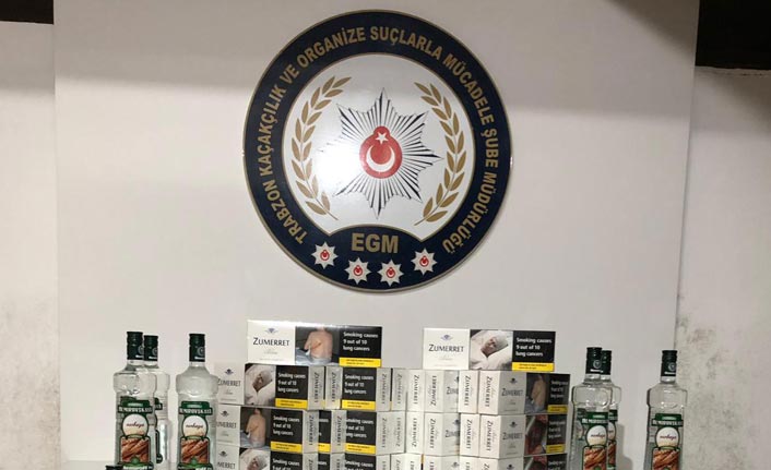 Trabzon’da kaçakçılık operasyonu - Yolcu otobüsünde yakalandı