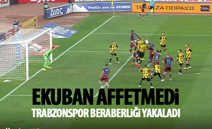 Trabzonspor Beraberliği Ekuban İle Yakaladı: Sosa Penaltıdan Yararlanamadı