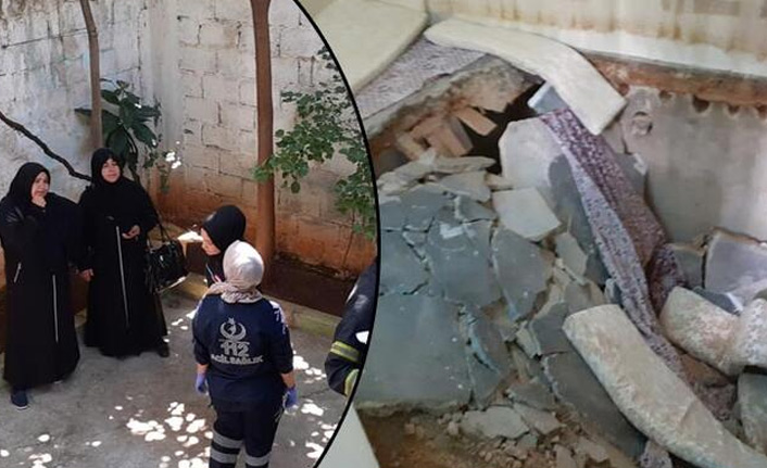 Gaziantep'te evde çökme!