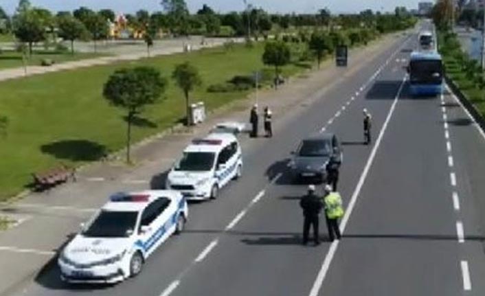 Trabzon trafiğinde Radar ve Alkol uygulaması - 135 araca 53Bin TL ceza…