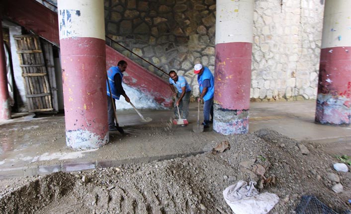 Bayburt'ta şiddetli yağışın yaraları sarılıyor