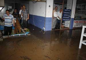 Giresun'da yine sel oldu