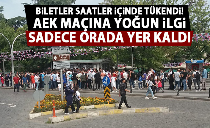 Trabzonspor - AEK maçı biletleri dakikalar içinde tükendi!