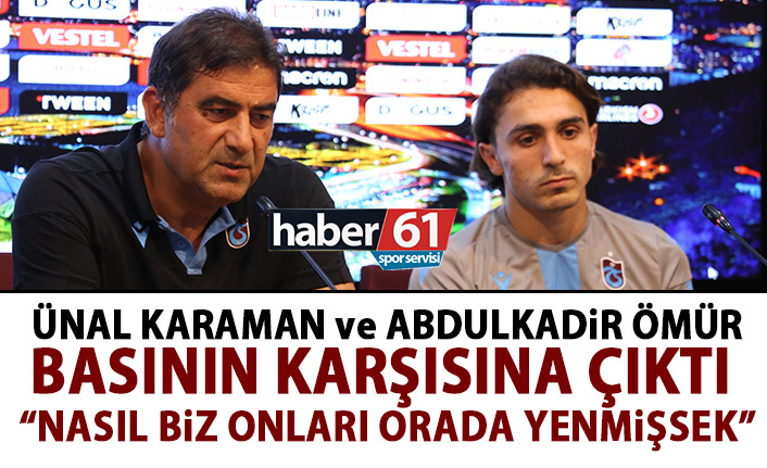 Ünal Karaman ve Abdulkadir Ömür AEK basın toplantısı düzenledi