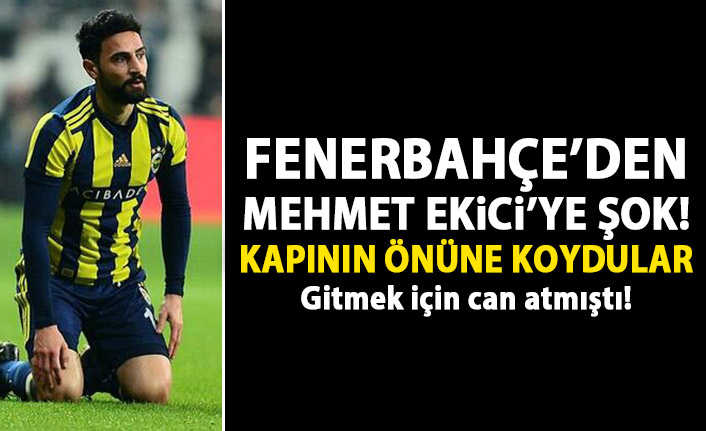 Fenerbahçe'den Mehmet Ekici'ye şok: Kendine kulüp bul!