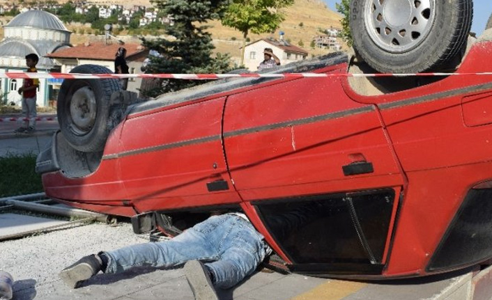 Malatya'da otomobil takla attı: 1 yaralı