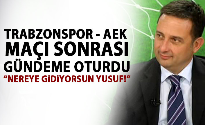 Trabzonspor-AEK maçının spikeri sosyal medyada gündem oldu