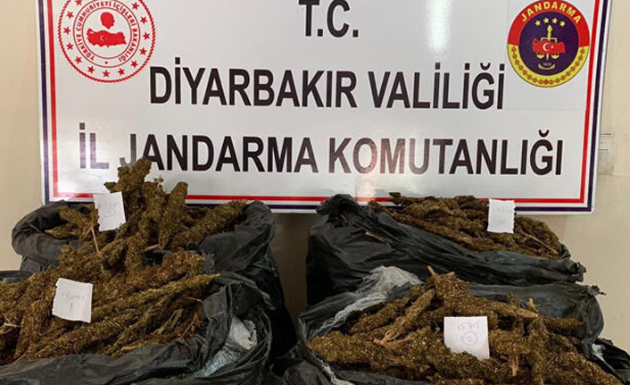 Diyarbakır’da 66 kilo esrar ele geçirildi