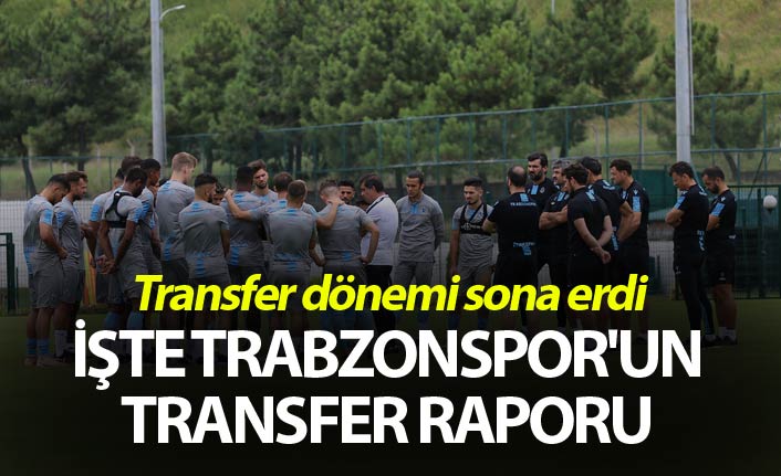 Transfer dönemi sona erdi - İşte Trabzonspor'un transfer raporu