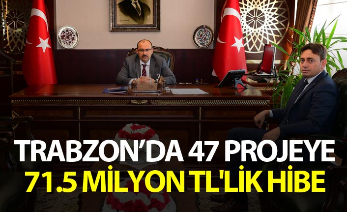 Trabzon'da 47 Projeye 71.5 Milyon TL'lik Hibe