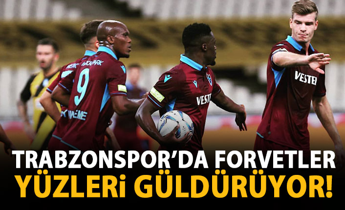 Trabzonspor'da golcüler yüz güldürüyor!