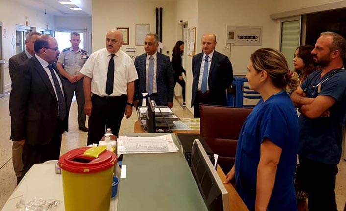 Haber61 yazdı Vali Ustaoğlu Farabi Hastanesi'ne gitti