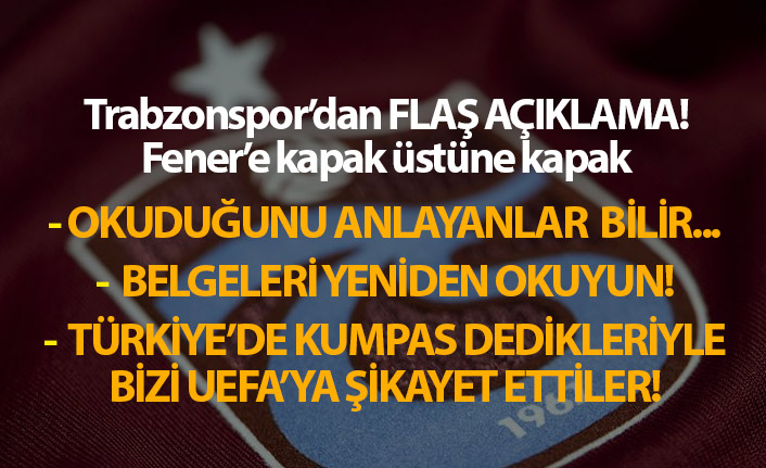Trabzonspor'dan Fenerbahçe'ye bir tokat daha!