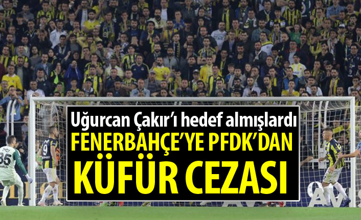PFDK'dan Fenerbahçe'ye küfür cezası!