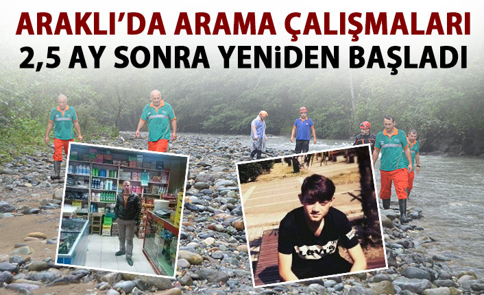 Selde kaybolan 2 kişi için arama çalışmaları 2,5 ay sonra yeniden başladı